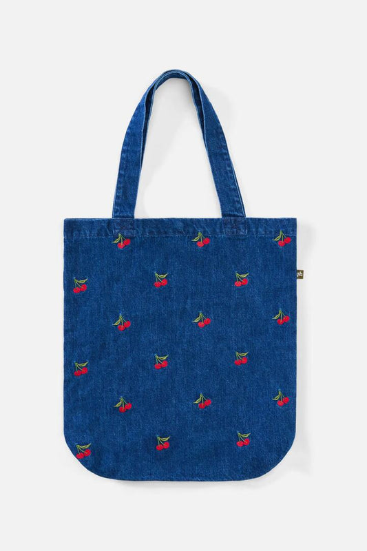 Image of Jeans. Productname: Cherry Denim Tote in Blue colour by brand - Princess Highway