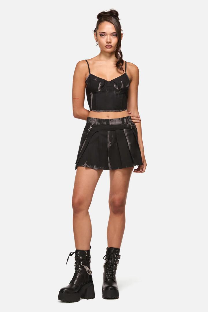 Image of a model wearing Skirts. Productname: Verses Skort in Grey colour by brand - Black Friday