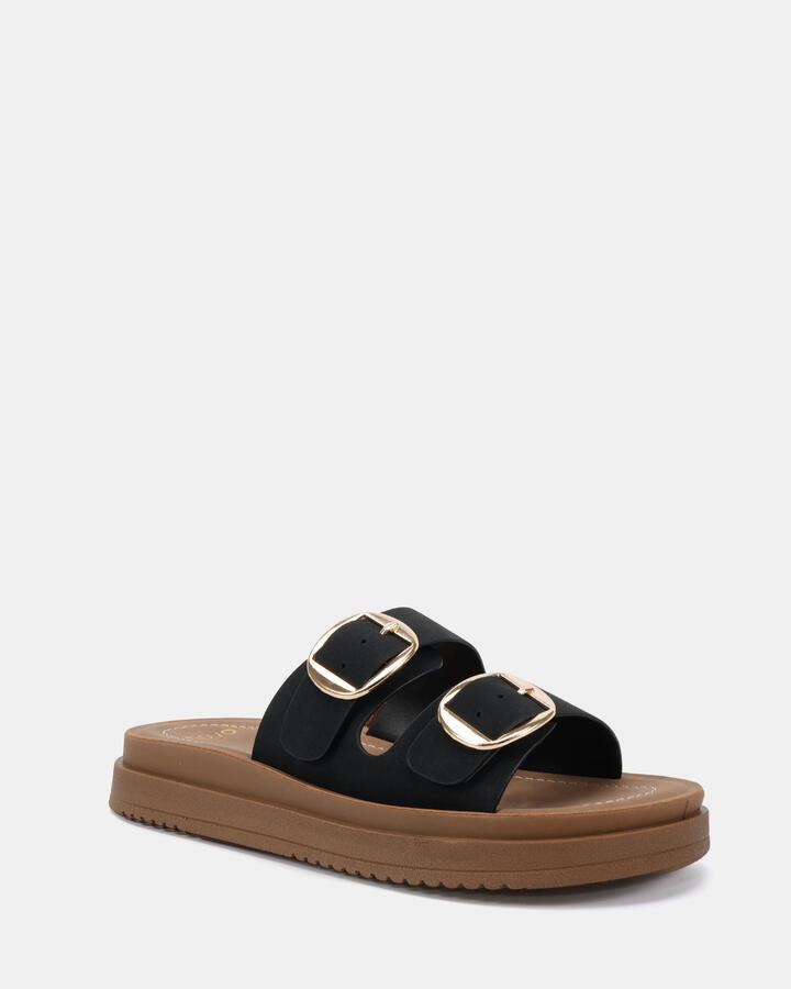 Image of Sandals. Productname: Stone: Black - Women's Thongs in Black colour by brand - Novo