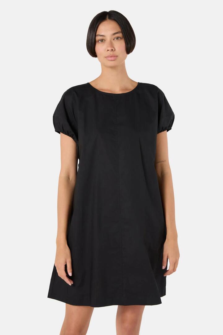 Image of Dresses. Product name - Balloon Shift Dress in Black colour by brand - Gorman