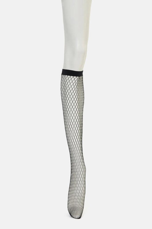 Image of Socks. Productname: Knee High Fishnet Socks in Black colour by brand - Black Friday