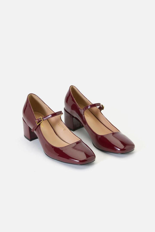 Image of Flats. Productname: Plum Classic Mary Jane in Plum colour by brand - Princess Highway