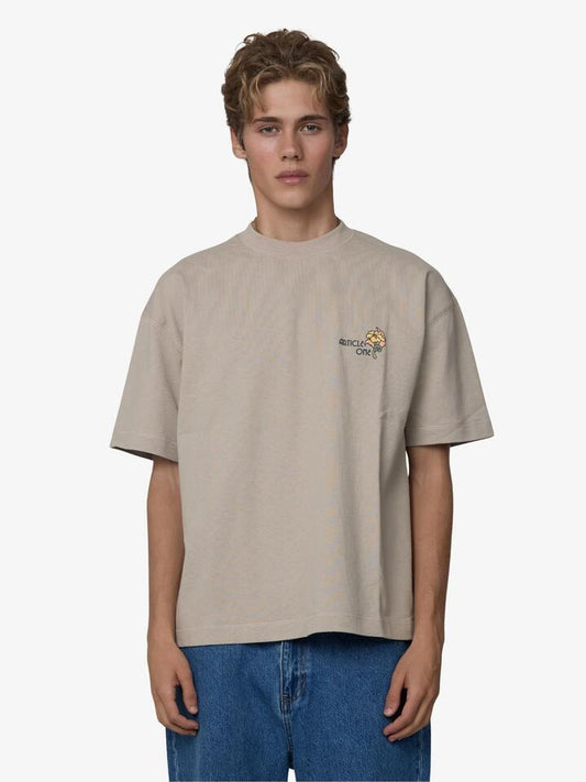 Image of T-Shirts. Productname: Article One Cross Stitch Tee in Oat colour by brand - Article One
