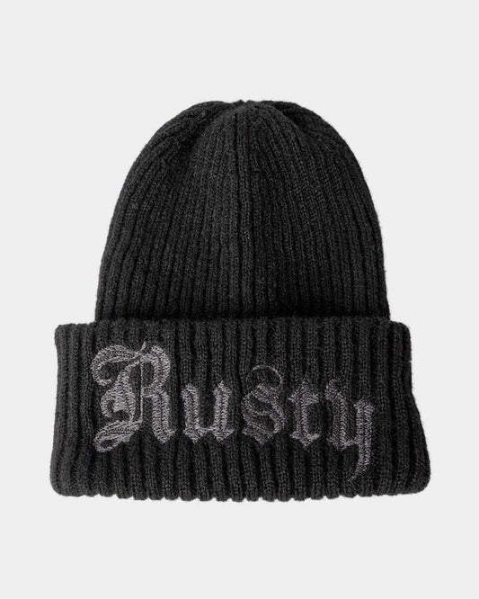 Image of Hats. Productname: rusty Womens Roxanne Beanie Black - in Black colour by brand - Rusty