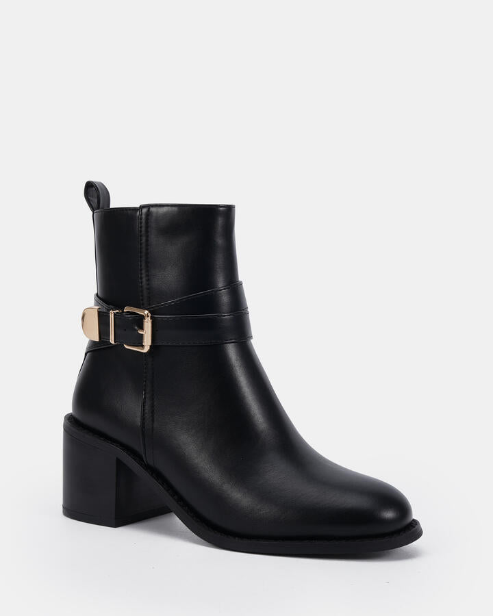 Image of Boots. Productname: Desirae: Black - Women's Boot Low-mid Heel in Black colour by brand - Novo