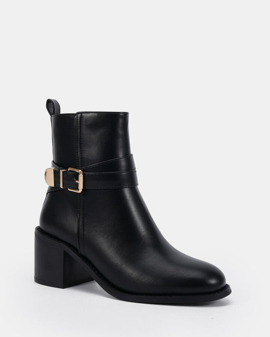 Image of Boots. Productname: Desirae: Black - Women's Boot Low-mid Heel in Black colour by brand - Novo