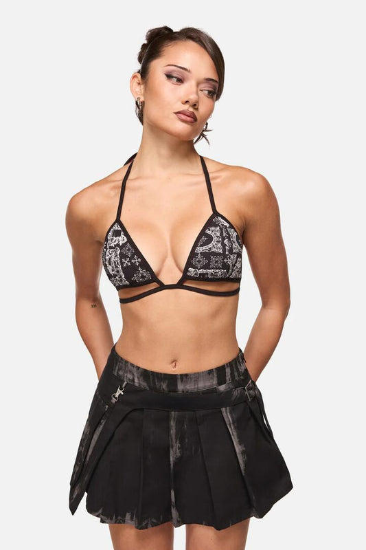 Image of Swimwear. Productname: Crucify Bikini Top in Black colour by brand - Black Friday