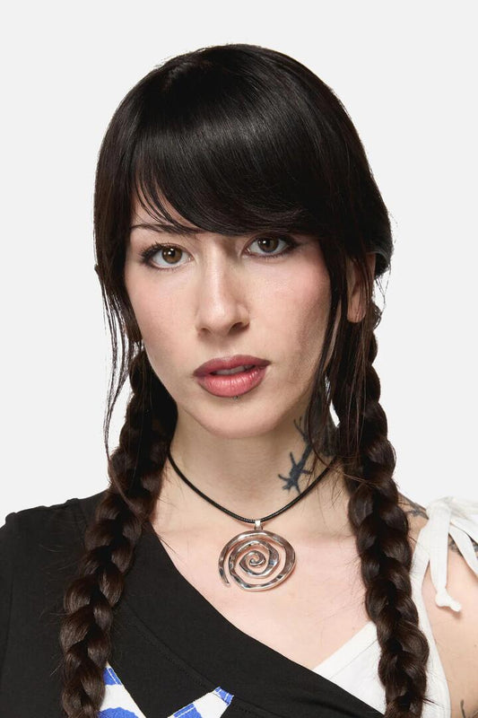 Image of Necklaces. Productname: Statement Whirl Necklace in Silver colour by brand - Dangerfield