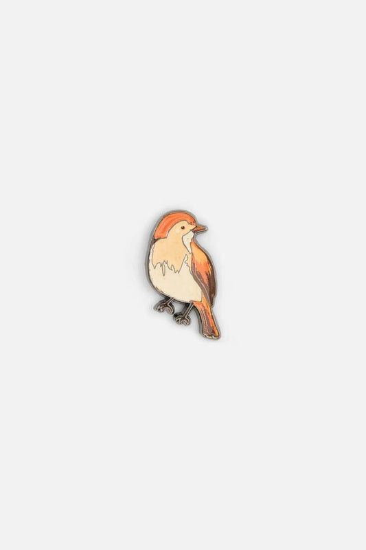 Image of Jewelry. Productname: Apple Blossom Bird Pin in Tan colour by brand - Princess Highway