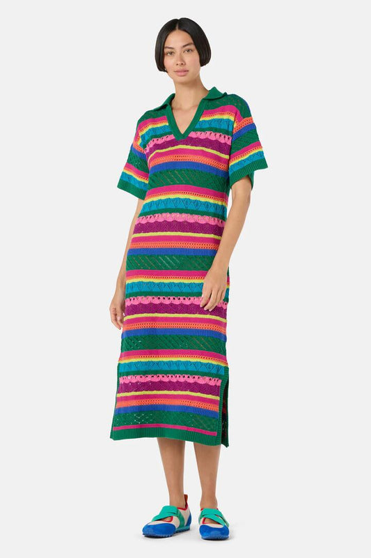 Image of Dresses. Productname: Stripetastic Cotton Knit Dress in Stripe colour by brand - Gorman