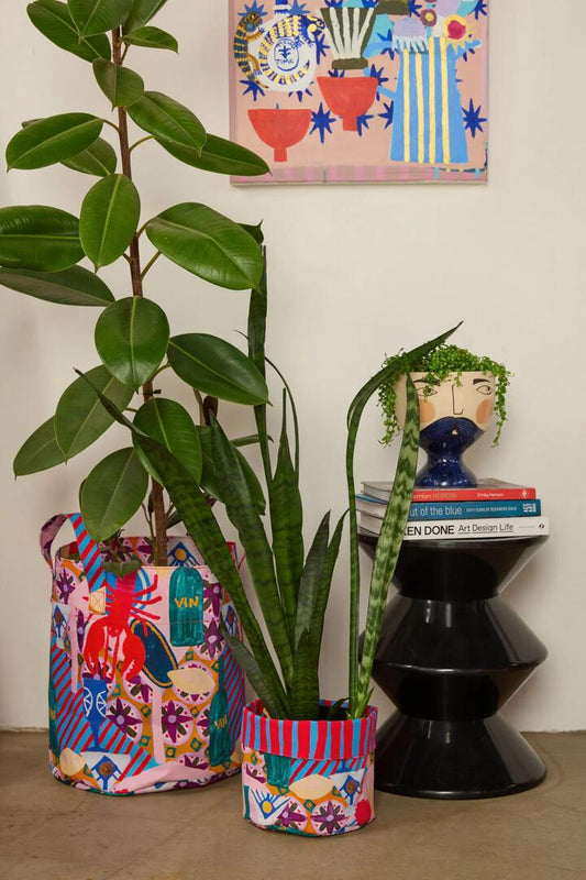Image of Others. Productname: Le Pique-Nique Planter Large in Print colour by brand - Gorman