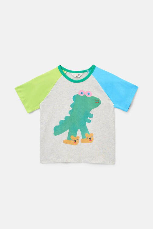 Image of a model wearing Tops. Productname: Rex Kids T-Shirt in Multi colour by brand - Gorman