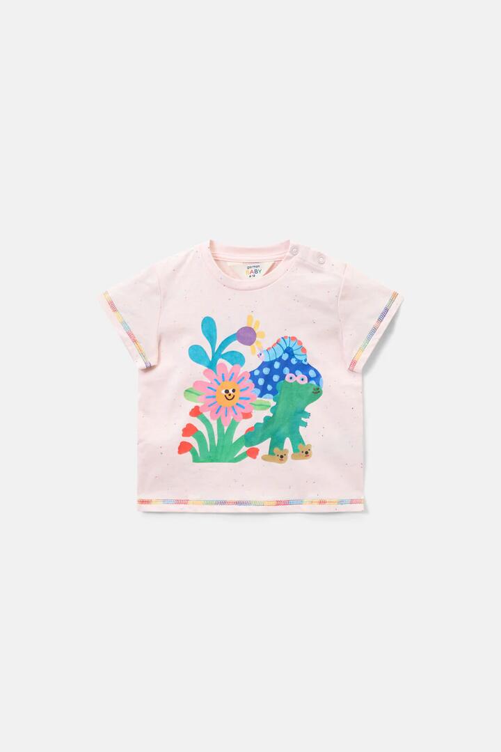 Image of T-Shirts. Product name - Daisy Bug Baby T-Shirt in Pink colour by brand - Gorman