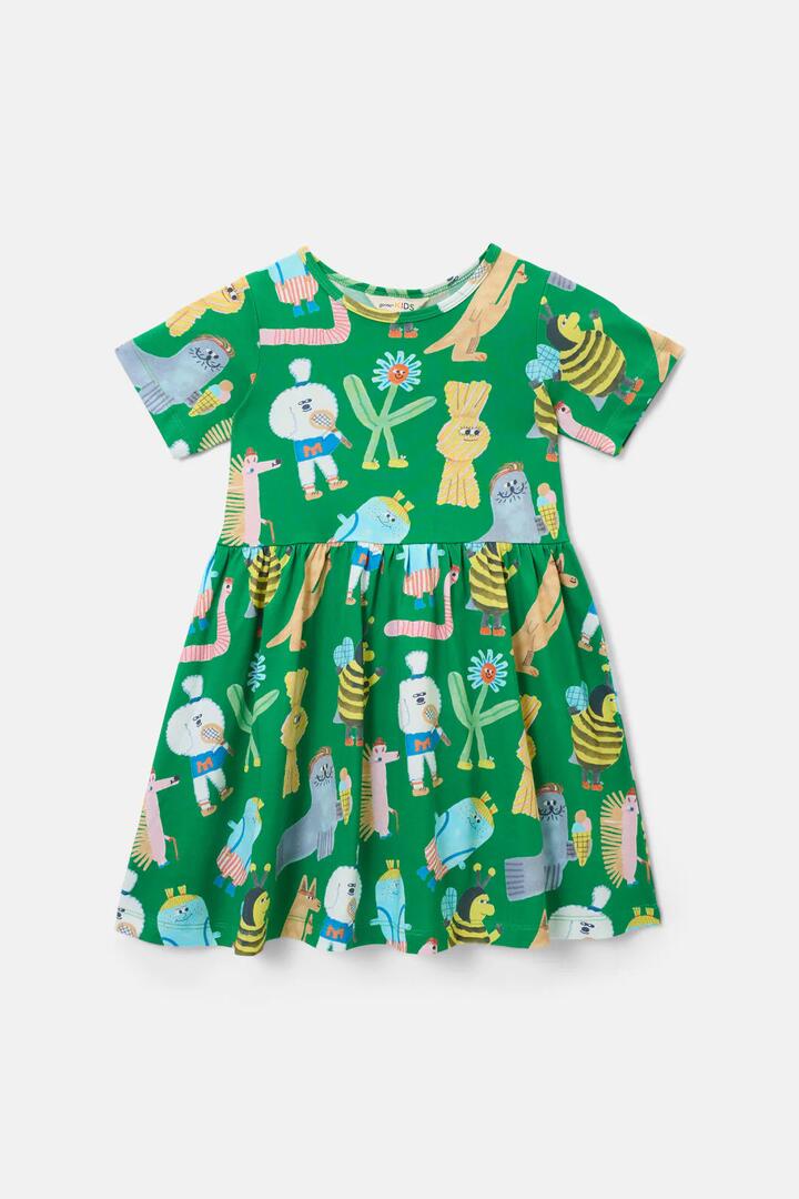Image of Dresses. Product name - Believe Kids Dress in Green colour by brand - Gorman