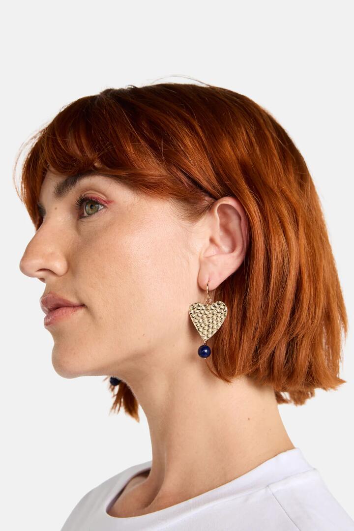 Image of Earrings. Productname: Heart Beat Earrings in Gold colour by brand - Gorman