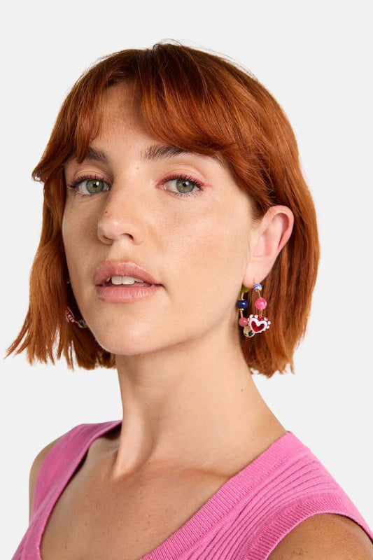 Image of Jewelry. Productname: Skip A Beat Hoops in Multi colour by brand - Gorman