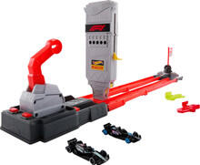 Image of Toy Cars. Product name - Hot Wheels Racing Formula 1 Grid Start Track Set in colour by brand - HOT WHEELS