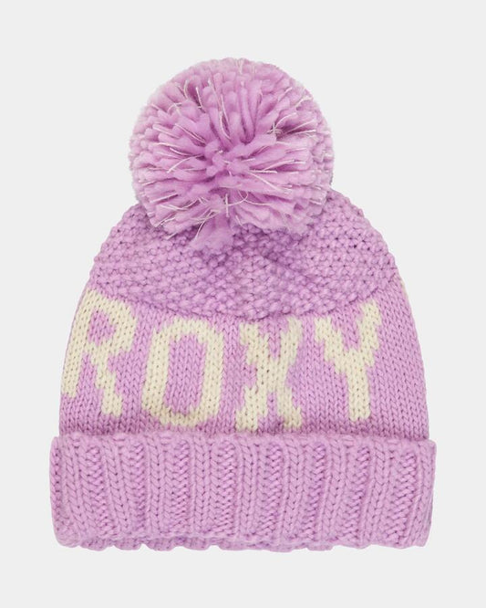 Image of Hats. Productname: roxy Girls 6-16 Silly Seaweed Beanie Crocus Petal - in Crocus Petal colour by brand - Roxy