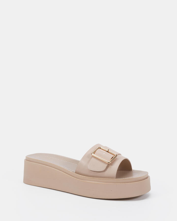 Image of Boots. Productname: Beatific: Beige - Women's Wedge in Neutral colour by brand - Novo