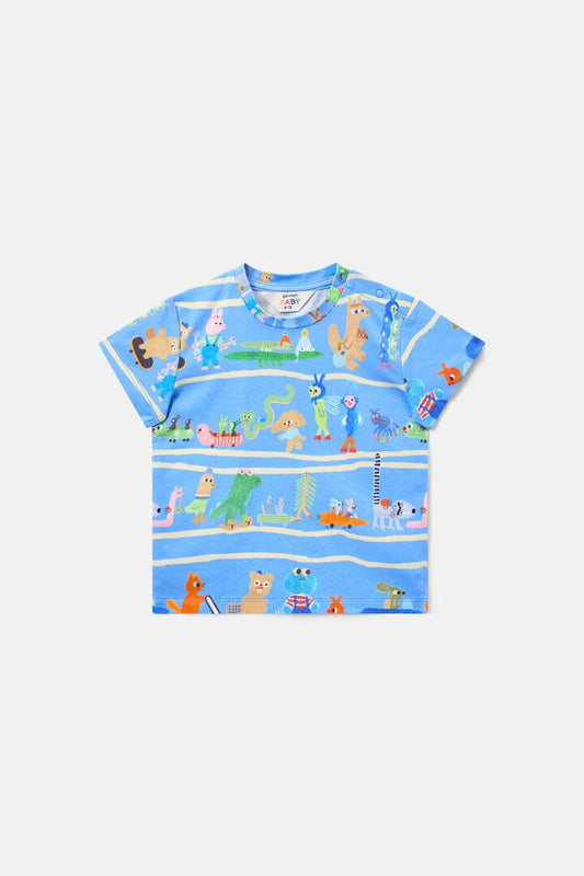 Image of Others. Productname: Walking Mates Baby Tshirt in Blue colour by brand - Gorman