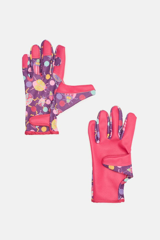 Image of Accessories. Productname: Plum Beetle Garden Gloves in Print colour by brand - Gorman