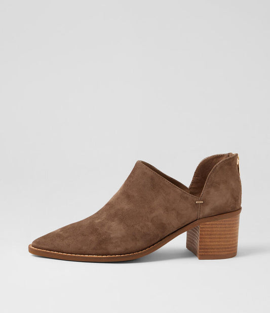 Image of Boots. Productname: Fuego Hot Choc Suede Ankle Boots in Hot Choc colour by brand - MIDAS
