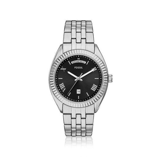 Image of Watches. Productname: Fossil Campbell Silver Tone Watch FS6139 in Watch colour by brand - Fossil
