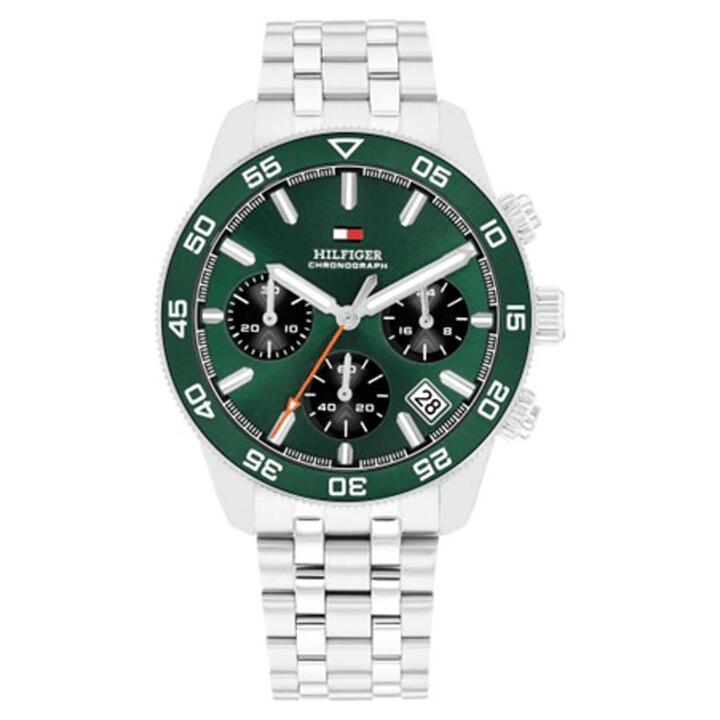 Image of Watches. Productname: Tommy Hilfiger Chronograph Silver Tone Watch 1792214 in Watch colour by brand - Tommy Hilfiger