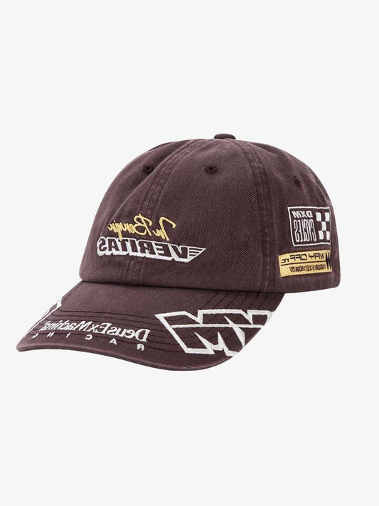 Image of Hats. Productname: Deus Ace Moto Cap ONE SIZE Brown in Brown colour by brand - Deus