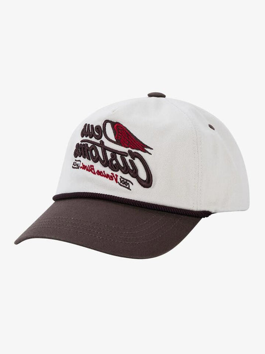 Image of Hats. Productname: Deus Winglet Trucker Cap ONE SIZE Ivory in Ivory colour by brand - Deus