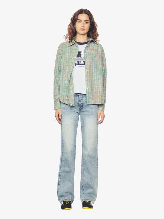 Image of Shirts. Productname: Larriet Dume Shirt in Teal Plaid colour by brand - Larriet