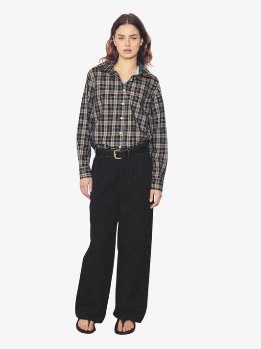 Image of Shirts. Productname: Larriet Dume Shirt in Black Plaid colour by brand - Larriet