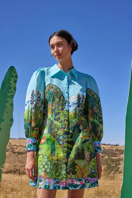 Image of Dresses. Productname: Royal Garden Shirt Dress in Print colour by brand - Gorman