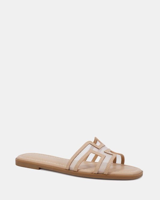 Image of Sandals. Product name - Sachie Mesh Vegan Sandals in Mesh colour by brand - Novo