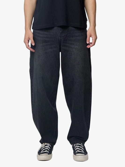 Image of Jeans. Productname: Article One Barney Barrel Jeans in Worn Black colour by brand - Article One