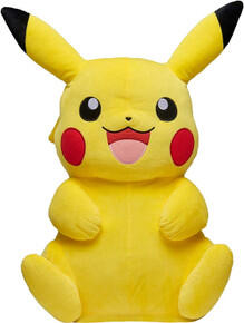 Image of Action Figures. Product name - Pokemon Pikachu Giant 24" Plush in colour by brand - Toymate