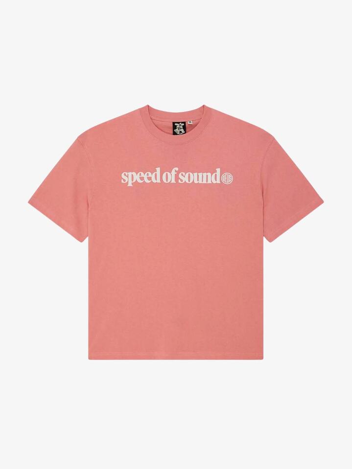 Image of T-Shirts. Productname: Deus Velocity Tee in Lobster Bisque Pink colour by brand - Deus