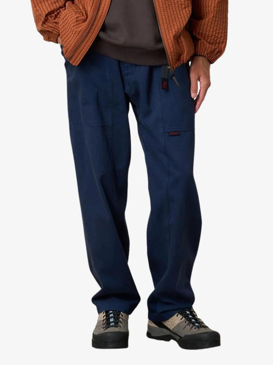 Image of a model wearing Pants. Productname: Gramicci Gadget Pant in Navy Pigmen colour by brand - Gramicci