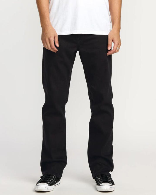 Image of Jeans. Productname: Volcom Mens V Ent Pennywise Denim Jeans Black On Black - in Black On Black colour by brand - Volcom