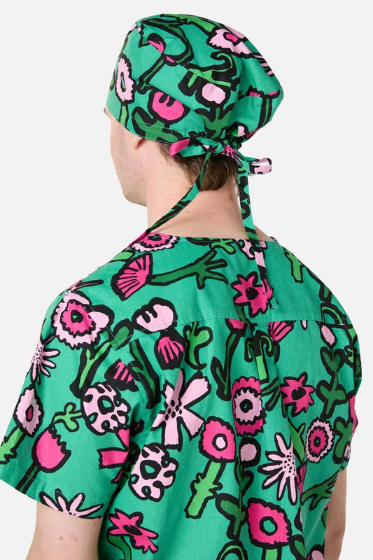 Image of Hats. Productname: Bloom'N'Blossom Scrub Hat in Green colour by brand - Gorman