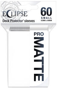 Image of Accessories. Product name - Ultra Pro Eclipse Matte Small Sleeves 60 pack Arctic White in colour by brand - Toymate