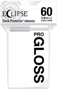 Image of Accessories. Product name - Ultra Pro Eclipse Gloss Small Sleeves 60 pack Arctic White in colour by brand - Toymate