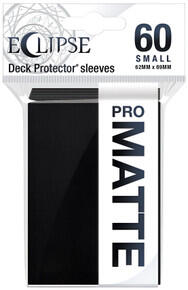 Image of Accessories. Product name - Ultra Pro Eclipse Matte Small Sleeves 60 pack Jet Black in colour by brand - Toymate