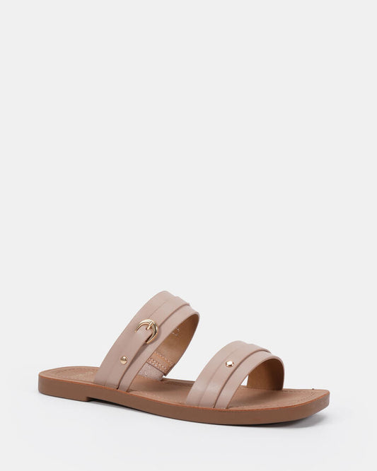 Image of Sandals. Productname: Sharp: Almond - Women's Thongs in Tan colour by brand - Novo