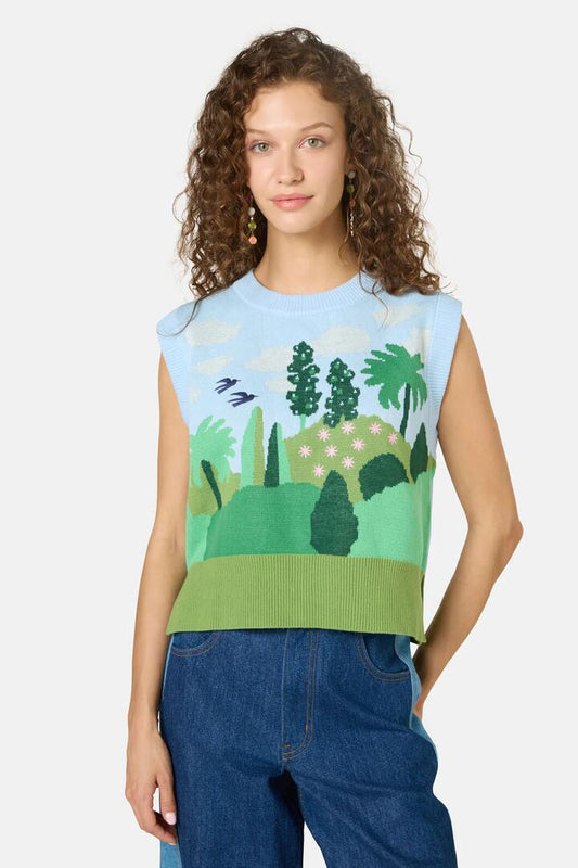 Image of Coats & Jackets. Productname: Royal Garden Knit Vest in Multi colour by brand - Gorman