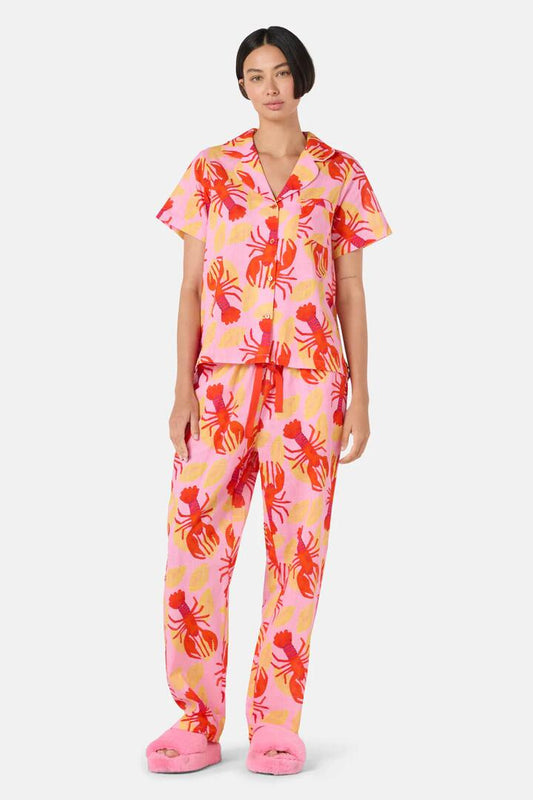 Image of Sleepwear & Loungewear. Productname: Rock Lobster Long Pj Set in Print colour by brand - Gorman