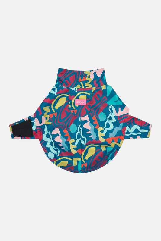 Image of Pet Supplies. Productname: Fluid Rhythm Navy Pet Raincoat in Print colour by brand - Gorman