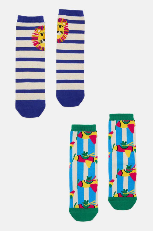 Image of Socks. Productname: Flying Frogs Kids Socks in Multi colour by brand - Gorman