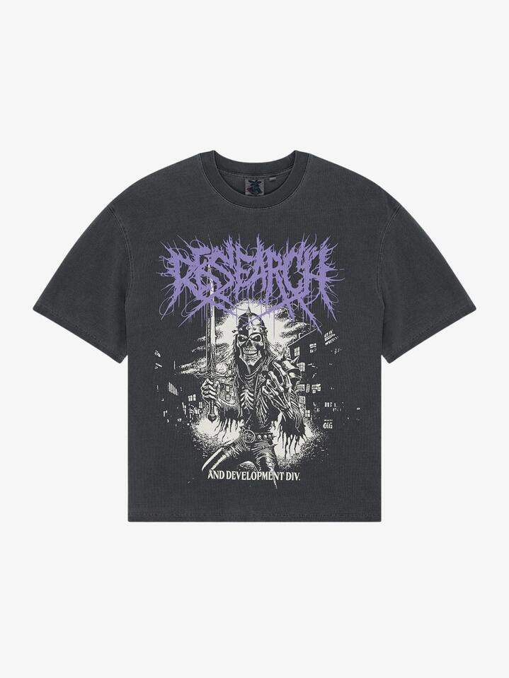 Image of T-Shirts. Productname: Deus Metal Fabricator Tee in Anthracite colour by brand - Deus