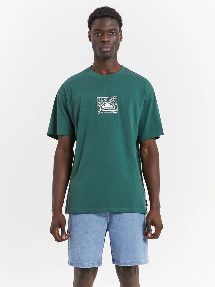 Image of T-Shirts. Productname: Ellesse Entrada T-Shirt in Dark Green colour by brand - Ellesse